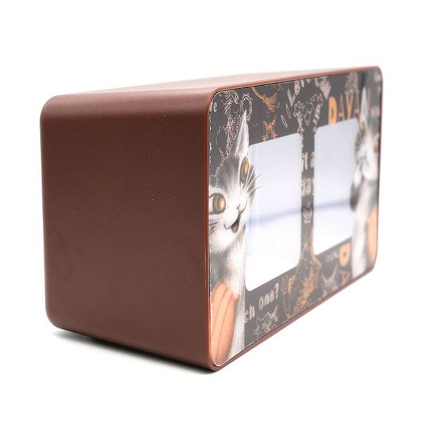 パタパタクロック ねどこ・茶 わちふぃーるど ダヤン ネコ : わちふぃ