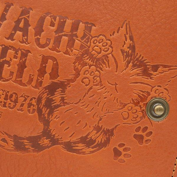 レザーお薬手帳ケース 茶 わちふぃーるど ダヤン ネコグッズ : わちふ