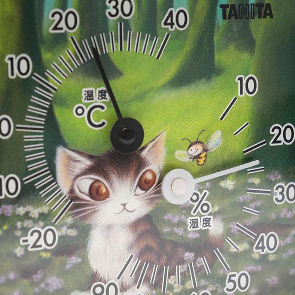 新品　温湿度計　森のささやき　温度計　湿度計　ベイビ　わちふぃーるど　ダヤン　猫 温湿度計 森のささやき わちふぃーるどダヤン ネコ : わちふぃーるど