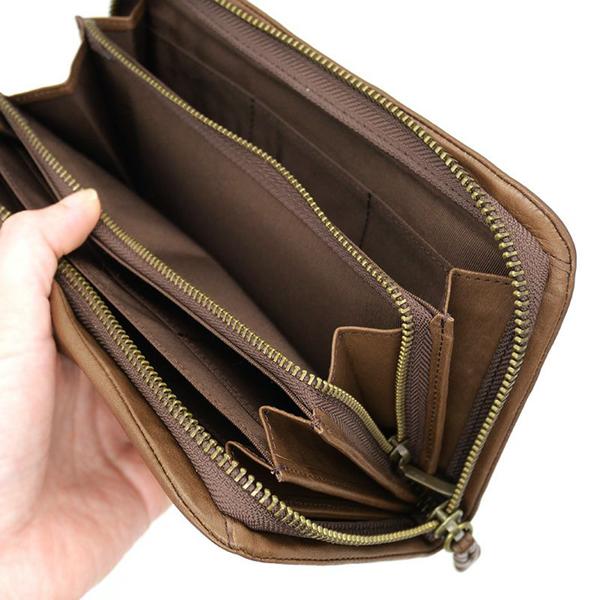 わちふぃーるど（WachiField） やわらかD長財布 こげ茶 ダヤン 財布