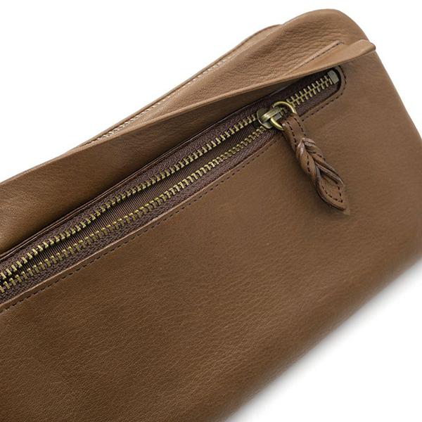 わちふぃーるど（WachiField） やわらかD長財布 こげ茶 ダヤン 財布