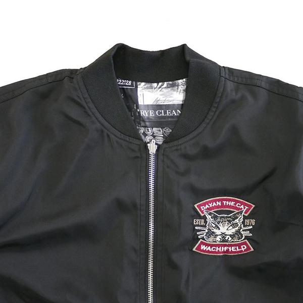 リバーシブルMA−1 F 英国 黒 わちふぃーるど ダヤン ネコ ブルゾン