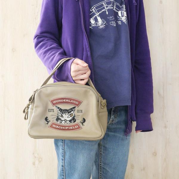 わちふぃーるど（WachiField） レザー刺繍ボストンショルダー わちふぃ