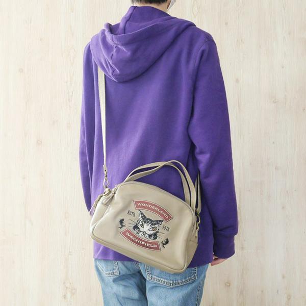 わちふぃーるど ダヤン　ボストンショルダー わちふぃーるど（WachiField） Fcレザー刺繍ボストンショルダー 茶 わ
