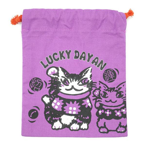 わちふぃーるど（WachiField） いつでも招運巾着 ダヤン・紫 わちふぃ