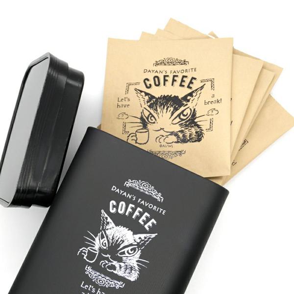 ドリップコーヒー缶セット ひとやすみ わちふぃーるど ダヤン ネコ