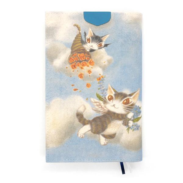 ブックカバー A−BABY・花 わちふぃーるどダヤン ネコグッズ : わ