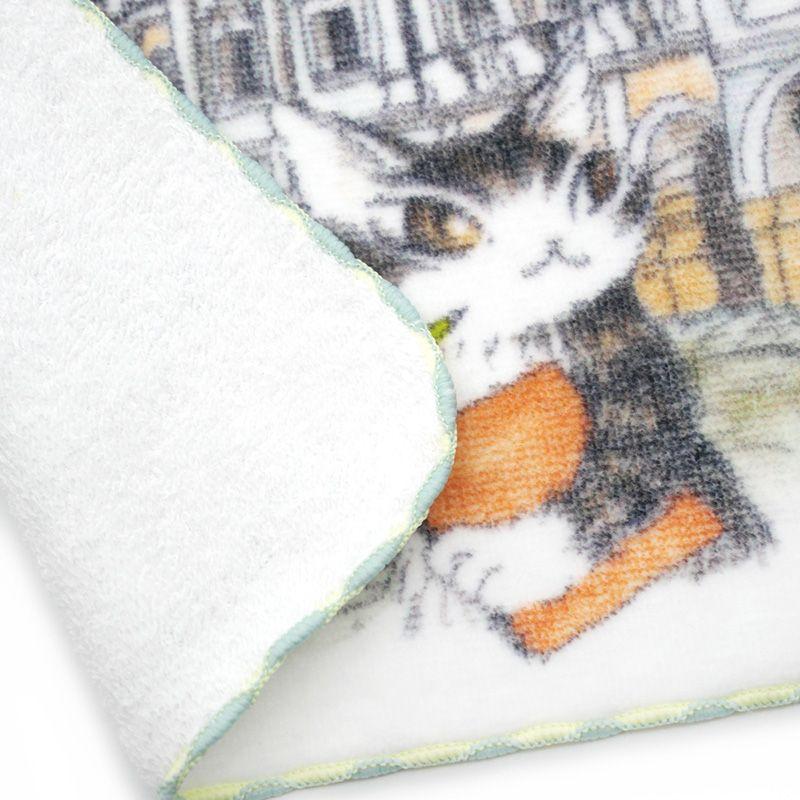 わちふぃーるど（WachiField） アート刺繍ミニタオル テルチの街並み