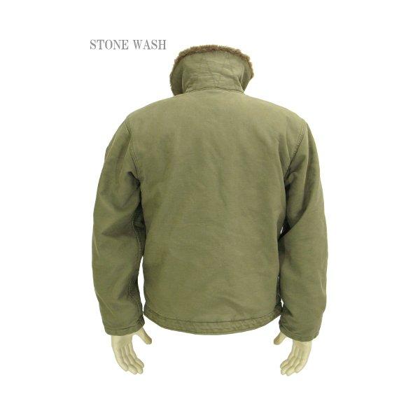 アメリカ軍 N-1 デッキジャケット 36 Mサイズ ストーンウォッシュ加工