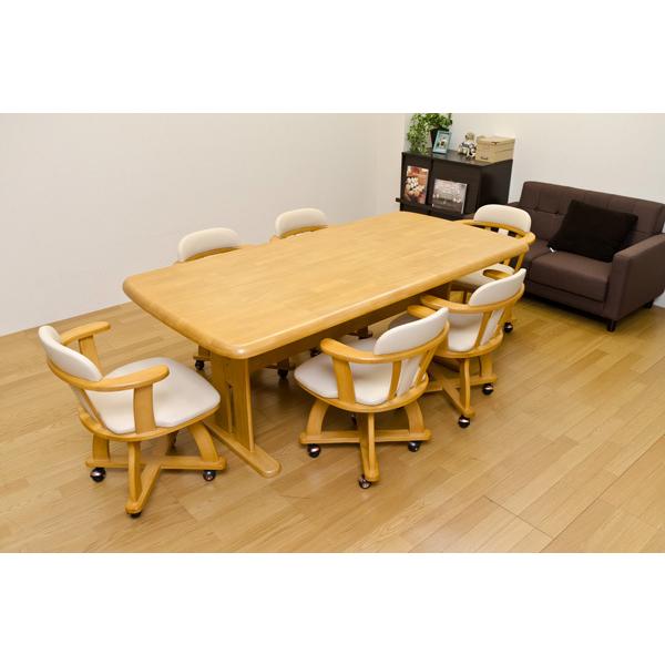 DENVER キャスター付きダイニングチェア ブラウン Amazon