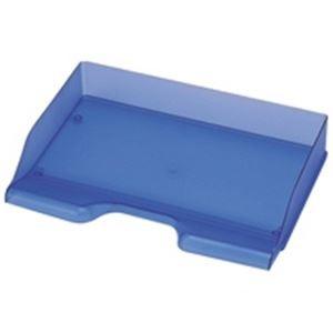（まとめ）セキセイ デスクトレー トレイ SSS-1340 A4 青〔×10セット〕