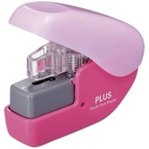 （まとめ）プラス ペーパークリンチミニ SL-104NB PK ピンク〔×10セット〕