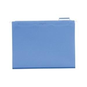 （まとめ）LIHITLAB ハンキングフォルダー G1641-14 A4 水 〔×7セット〕