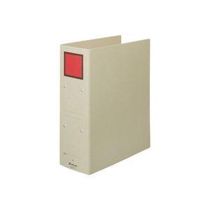 （まとめ）キングジム 保存ファイル 4378 A4S 80mm 灰／赤〔×20セット〕
