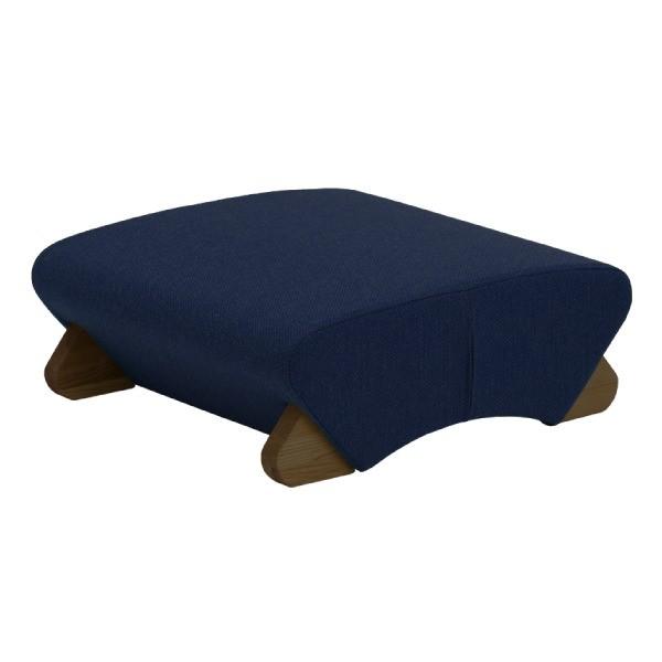 デザイン座椅子 脚：ダーク/布：ネイビー 〔Mona.Dee モナディー〕WAS-F