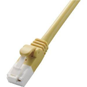 （まとめ） エレコム Cat5e対応ツメ折れ防止LANケーブル イエロー 3m LD-CTT／Y3／RS 1本 〔×15セット〕