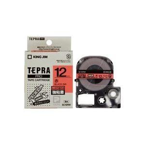 (業務用50セット) キングジム テプラ PROテープ/ラベルライター用テープ 〔強粘着/幅：12mm〕 SC12RW レッド(赤)