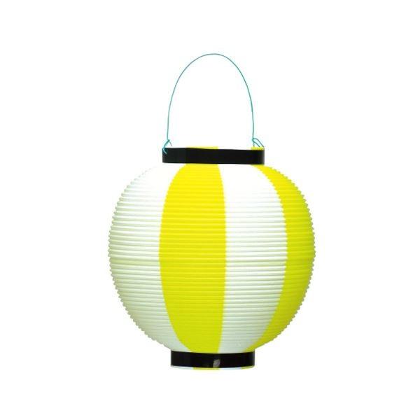 （まとめ） タカ印 ポリ提灯 40-7039 黄白〔×10セット〕