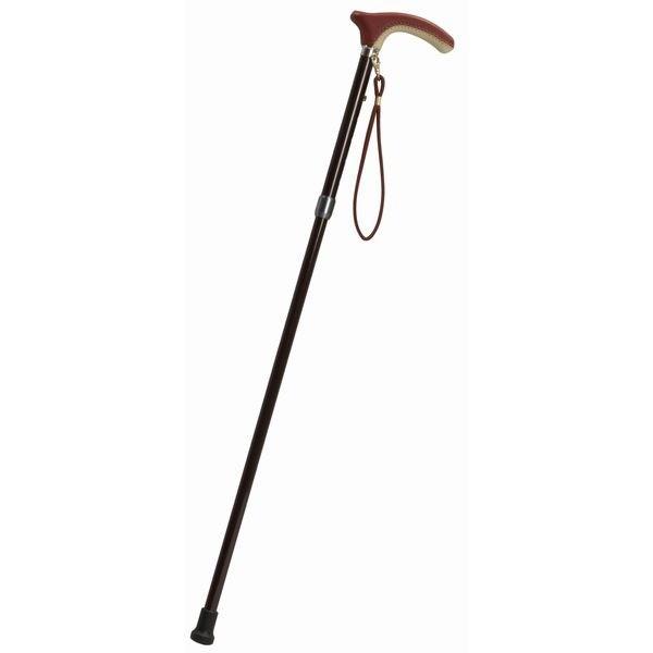 軽量カーボン・高級革巻きステッキ KSAB-LG2101C-クロスレッド 軽量カーボン・高級革巻きステッキ KSAB-LG2101C-クロスレッド