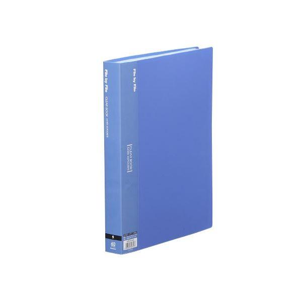 （まとめ） ビュートン クリヤーブック60P BCB-A4-60 A4S ブルー〔×10セット〕
