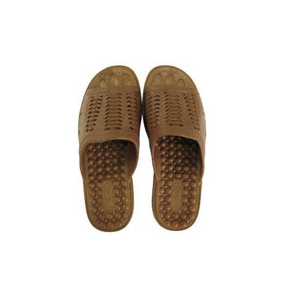 (まとめ）ニッポンスリッパ 成型サンダル 紳士用 M ブラウン【×10セット】 茶 まとめ）ニッポンスリッパ 成型サンダル 紳士用 M ブラウン〔×10セット〕