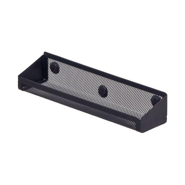 （まとめ）LIHITLAB マグネットポケット トレー A-7385-24 黒〔×50セット〕