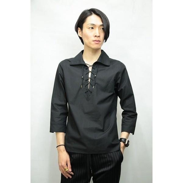 QL Mansion Maker プルオーバーシャツ BLACK サイズ44〔代引不可〕