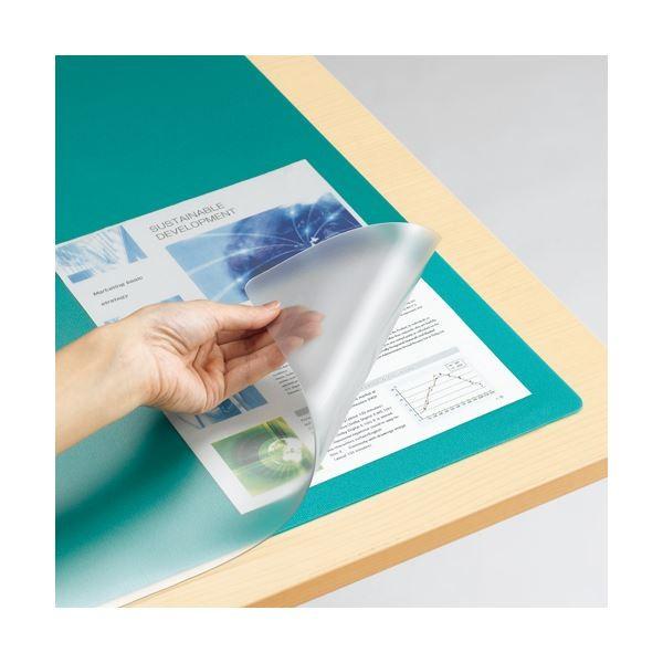 (まとめ）TANOSEEデスクマット（光学式マウス対応） ダブル（下敷付） 990×690mm 1枚〔×3セット〕