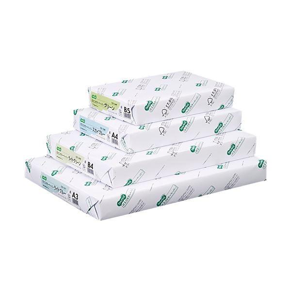 (まとめ) TANOSEE αエコカラーペーパーII A3 パープル 1冊（500枚） 〔×10セット〕