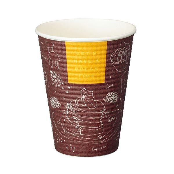 (まとめ) アートナップ エンボスカップ 340ml(11.5オンス) ブレイクタイム 1パック(50個) 〔×10セット〕