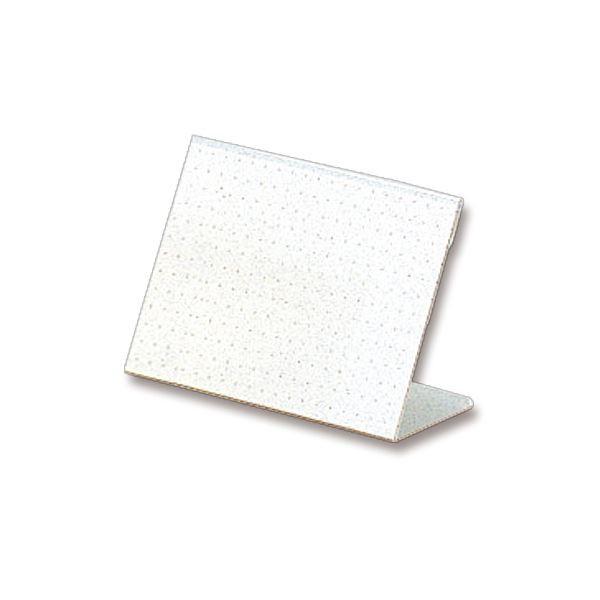 ライオン事務器 カード立L型（再生PET樹脂製） W100×H65mm L-100K 1セット（20個） 〔×10セット〕