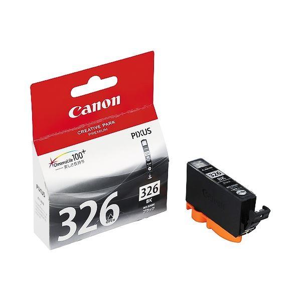 (まとめ) キヤノン Canon インクタンク BCI-326BK ブラック 4535B001 1個 〔×10セット〕