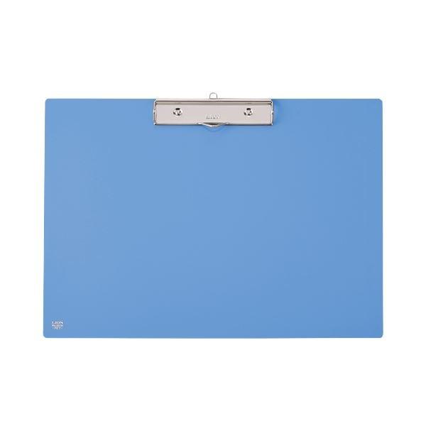 (まとめ) ライオン事務器 PETカラー用箋挟B4ヨコ ブルー No.231K 1枚 〔×10セット〕