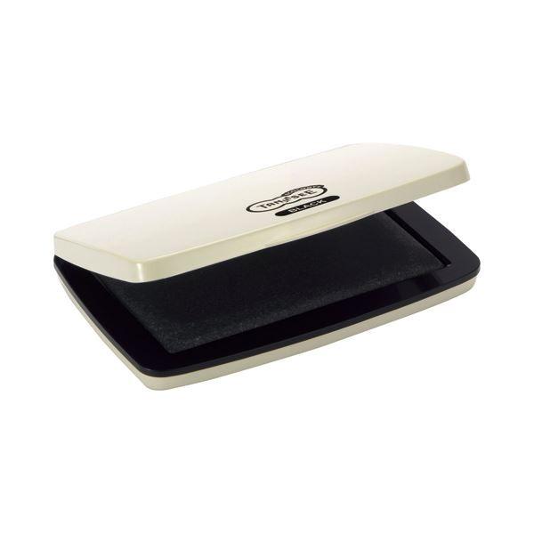 (まとめ) TANOSEE スタンプ台 中形 黒 1個 〔×10セット〕