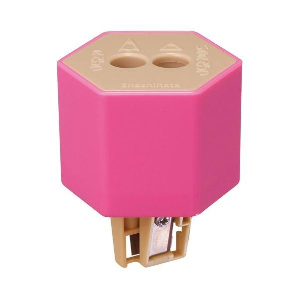 (まとめ) シヤチハタ ケズリキャップ ツインピンク ZKC-W2／H 1個 〔×30セット〕