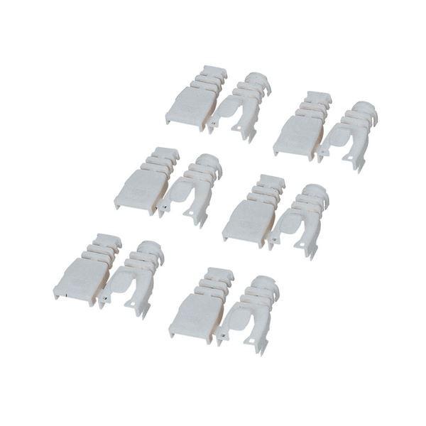 (まとめ) エレコム 後付タイプコネクタ保護カバーベージュ LD-ABBE6 1セット(6個) 〔×30セット〕