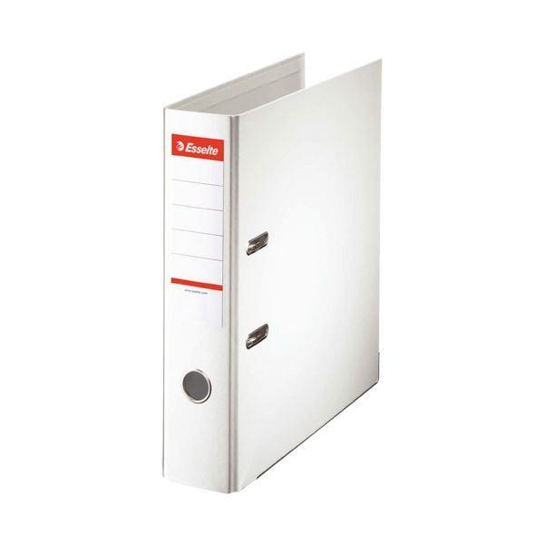 (まとめ) エセルテ レバーアーチファイル A4タテ550枚収容 背幅75mm ホワイト 20019 1冊 〔×30セット〕