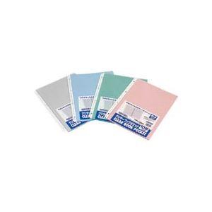 (まとめ) ビュートン リングクリヤーブック(クリアブック)ポケット A4タテ 2・4・30穴 グレー CBP-A4-10G 1パック(10枚) 〔×30セット〕