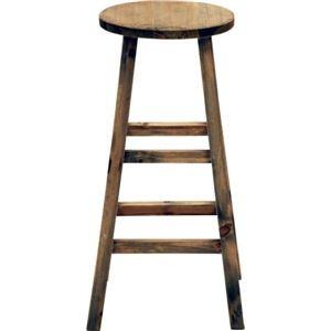 2点セット】木製フラワースタンド ラウンド型ハイタイプ ブラウン 2個