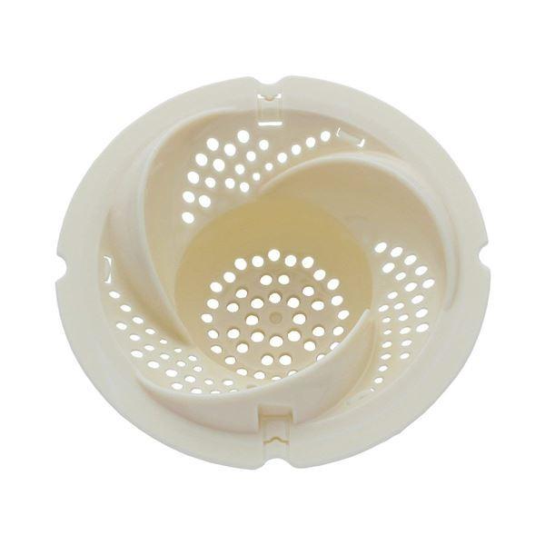 浴室 排水口用フィルター/ゴミ受け 〔約幅11.5×奥行11.5×高さ5cm〕 AG+まとまるヘアストッパー 〔120個セット〕 レック