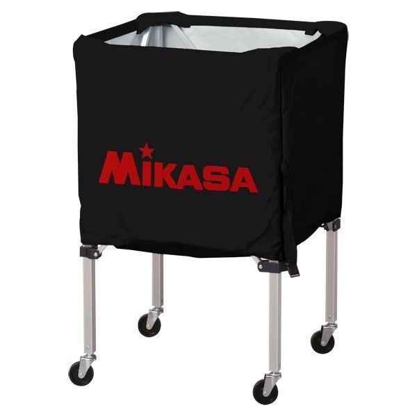 MIKASA（ミカサ）器具 ボールカゴ 箱型・小（フレーム・幕体・キャリーケース3点セット） ブラック 〔BCSPSS〕