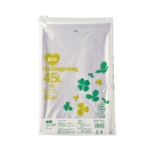 低価格の （まとめ）TANOSEE ポリエチレン収集袋 透明45L 1パック（50枚）〔×20セット〕 ポリ袋、ビニール袋