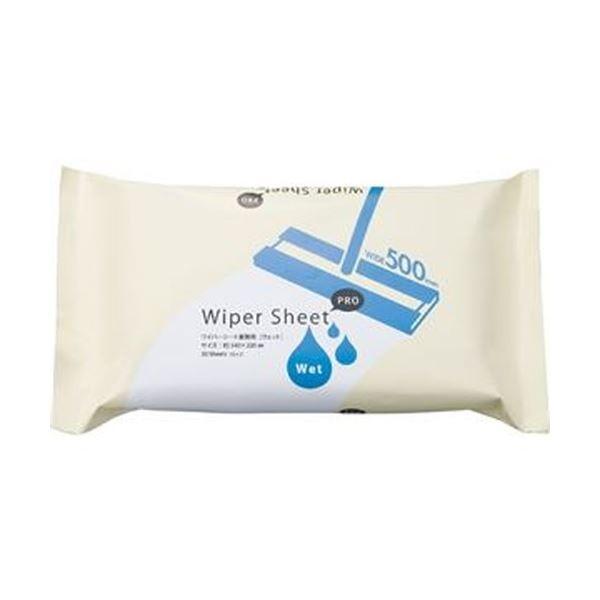 （まとめ）TANOSEE 業務用フローリングワイパーシート ウエットタイプ 1パック（30枚）〔×10セット〕