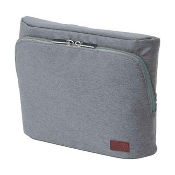 （まとめ）ソニック ユートリム スマ・スタ立つバッグインバッグ ワイドA5 グレー UT-1902-GL 1個〔×5セット〕