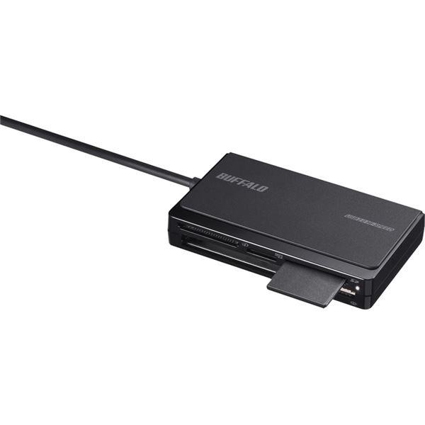 バッファロー USB2.0 マルチカードリーダー UHS-I対応 ケーブル収納モデル ブラック BSCR500U2BK｜wpm｜05