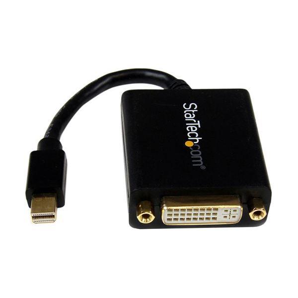 （まとめ）StarTech.com MiniDisplayPort-DVI変換アダプタ Mini DP（オス）-DVI-I（メス） 1920×1200 ブラック MDP2DVI 1個 〔×5セット〕