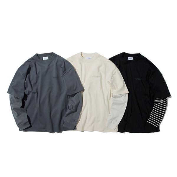 カバーナット（COVERNAT）CO2003LT14 レイヤードオーセンティックロングスリーブ/チャコール XL カバーナット COVERNAT CO2003LT14 レイヤードオーセンティックロングスリーブ/チャコール XL