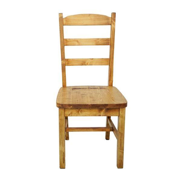 ダイニングチェア 食卓椅子 幅43×奥行51×高さ92cm ナチュラルブラウン 木製 パイン材 完成品 リビング ダイニング