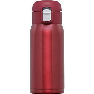 〔24個セット〕 和平フレイズ オミット ワンタッチ栓マグボトル 350ml レッド RH-1515