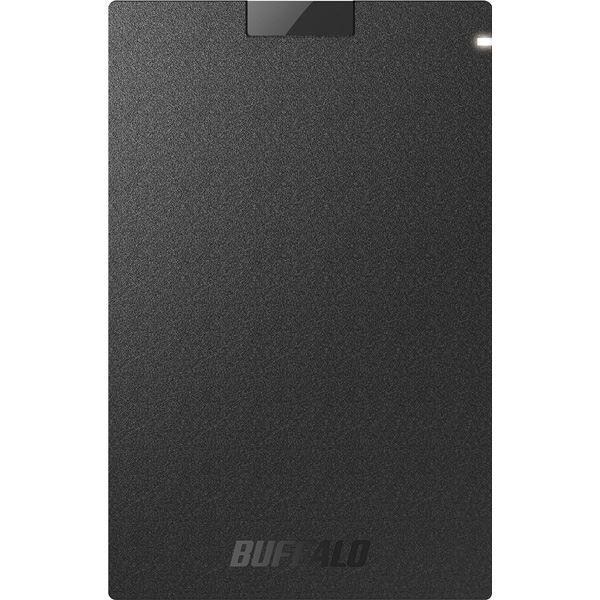 バッファロー USB3.2（Gen1） ポータブルSSD Type-A 500GB ブラック SSD-PG500U3-BC